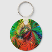 Abstracte golven sleutelhanger (Voorkant)