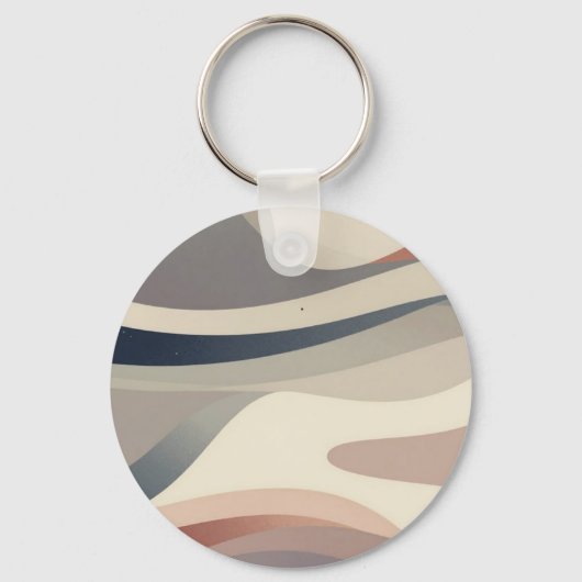 Abstracte golven  sleutelhanger (Achterkant)