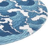Abstracte golven snijplank (Hoek)