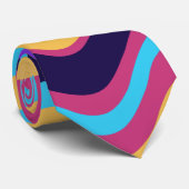 Abstracte golven stropdas (Opgerold)