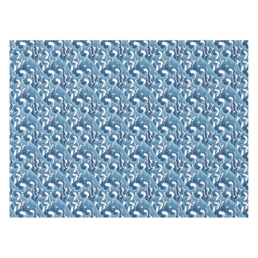 Abstracte golven tafelkleed (Voorkant (Horizontaal))