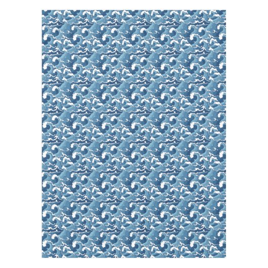 Abstracte golven tafelkleed (Voorkant)