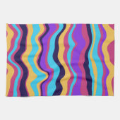 Abstracte golven theedoek (Horizontaal)