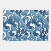 Abstracte golven theedoek (Horizontaal)