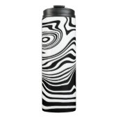 Abstracte golven thermische getumbler - Aangepaste Thermosbeker (Voorkant)