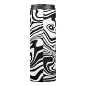 Abstracte golven thermische getumbler - Aangepaste Thermosbeker (Achterkant)