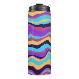 Abstracte golven thermosbeker