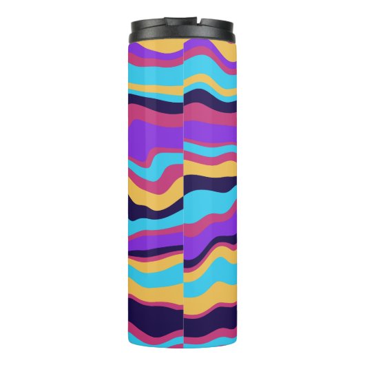 Abstracte golven thermosbeker (Achterkant)