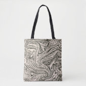 Abstracte golven tote bag (Voorkant)