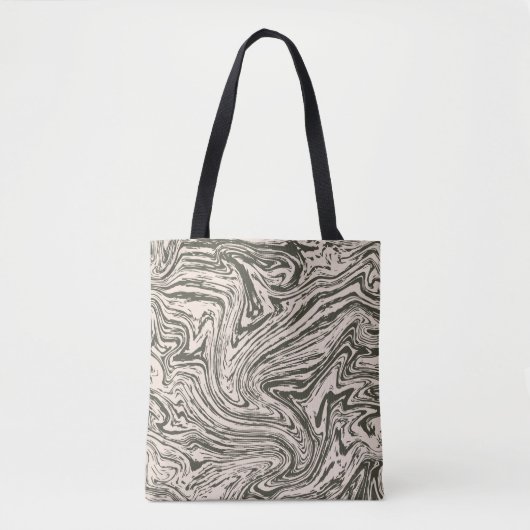 Abstracte golven tote bag (Voorkant)