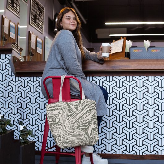 Abstracte golven tote bag