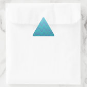 Abstracte golven turquoise blauw sticker (Tas)