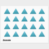 Abstracte golven turquoise blauw sticker (Vel)