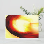 Abstracte golven uitnodigingen (Staand voorkant)