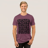 Abstracte golven van sereniteit Tri-Blend shirt (Voorkant volledig)