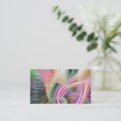 Abstracte golven visitekaartje (Staand voorkant)