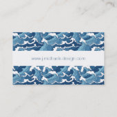 Abstracte golven visitekaartje (Achterkant)