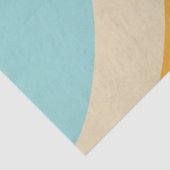 Abstracte golven voor kleurrijke Retro-regenboogre Tissuepapier (Detail)