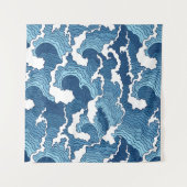 Abstracte golven wandkleed (Voorkant)