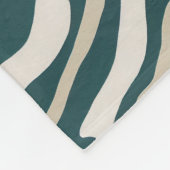 Abstracte golvende lijnen patroon - Sherpa deken (Hoek)