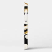 Abstracte golvende lijnen patroonachtergrond Case-Mate iPhone case (Achterkant / Links)