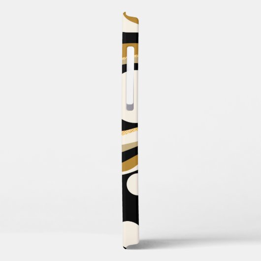 Abstracte golvende lijnen patroonachtergrond Case-Mate iPhone case (Achterkant / Links)