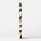 Abstracte golvende lijnen patroonachtergrond Case-Mate iPhone case (Achterkant / Rechts)