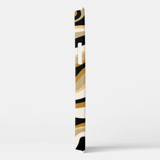 Abstracte golvende lijnen patroonachtergrond Case-Mate iPhone case (Achterkant / Rechts)