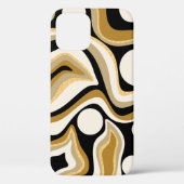 Abstracte golvende lijnen patroonachtergrond Case-Mate iPhone case (Achterkant)