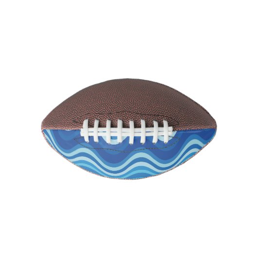 Abstracte golvende lijnpatronen american football (Voorkant)