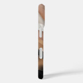 Abstracte golvende patronen met elegante goud Case-Mate iPhone case (Achterkant / Rechts)