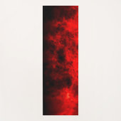 Abstracte golvende rode rook yogamat (Voorkant)