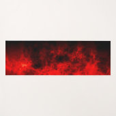 Abstracte golvende rode rook yogamat (Voorkant (horizontaal))