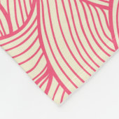 Abstracte golvende streken, patroon. fleece deken (Hoek)