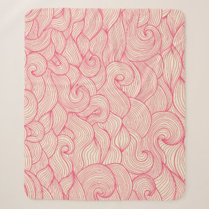 Abstracte golvende streken, patroon. sherpa deken