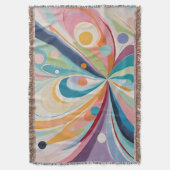 Abstracte golvende vormen deken (Voorkant Verticaal)