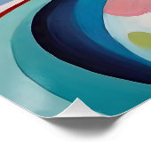 Abstracte golvende vormen perfect poster (Hoek)