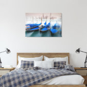 Abstracte gondels, Venetië Canvas Afdruk (Insitu (Slaapkamer))