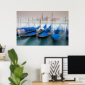 Abstracte gondels, Venetië Poster (Thuiskantoor)