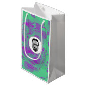 Abstracte Gorilla Gift Bag Klein Cadeauzakje (Voorkant Gekanteld)