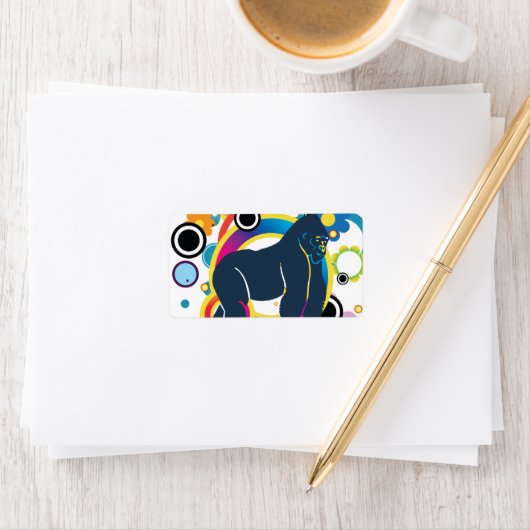 Abstracte Gorilla Labels (Insitu)