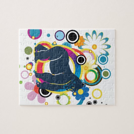 Abstracte Gorilla Puzzel (Horizontaal)
