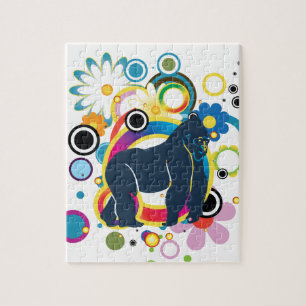 Abstracte Gorilla Puzzel