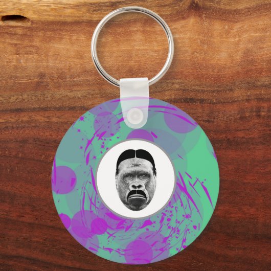 Abstracte Gorilla Sleutelhanger (Voorkant)