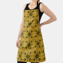 Abstracte goth tribale lijntekening herhalingspatr schort
