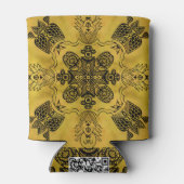 Abstracte Gothic Tribal Line Tekening Herhalingspa Blikjeskoeler (Achterkant)