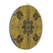 Abstracte Gothic Tribal Line Tekening Herhalingspa Dartbord (Voorkant Links)
