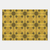 Abstracte Gothic Tribal Line Tekening Herhalingspa Inpakpapier Vel (Voorkant 2)