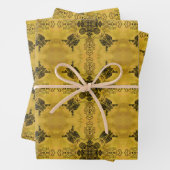 Abstracte Gothic Tribal Line Tekening Herhalingspa Inpakpapier Vel (In situ)