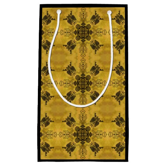 Abstracte Gothic Tribal Line Tekening Herhalingspa Klein Cadeauzakje (Voorkant)